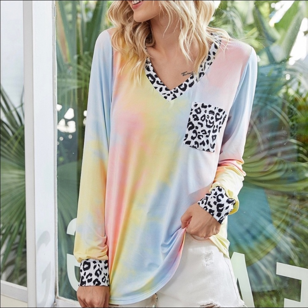 Women’s Tie Dye Lone Sleeve Tee